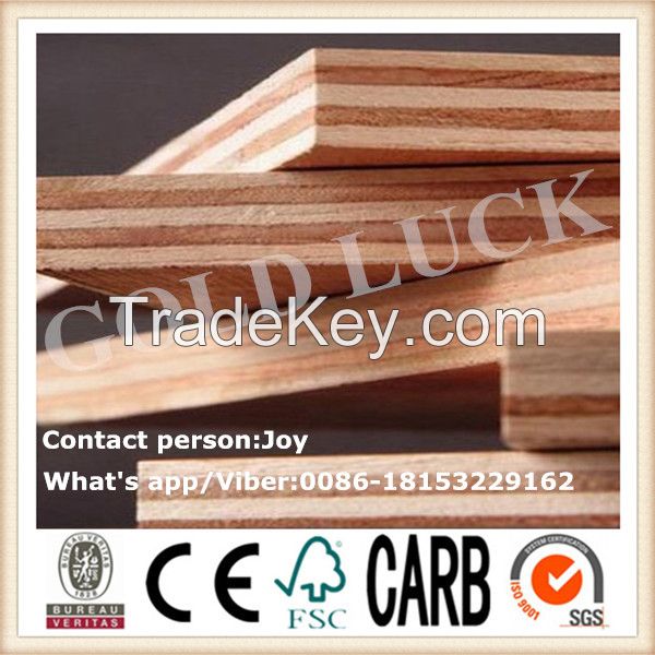 4*8' okoume/bintangor face and back commercial plywood