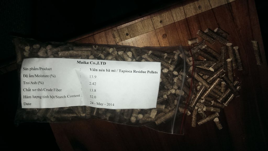 cassava/tapioca residue pellet 