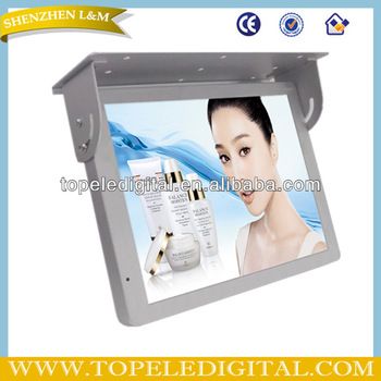 15 inch bus roof-mounted video player,bus digital signage,screen bus advertising
