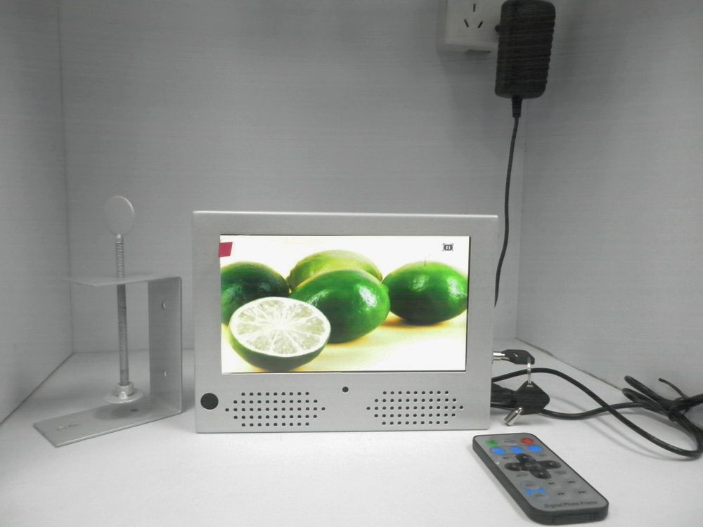 7 inch supermarket shelf /store/taxi lcd  adverising monitor