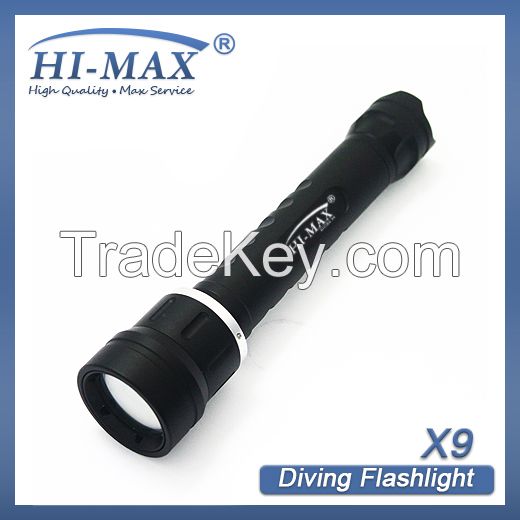 Underwater flashlight for photography diving flashlight