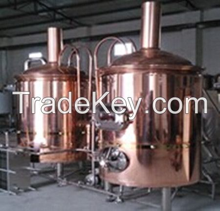  copper jacketed stainless steel brew house100L