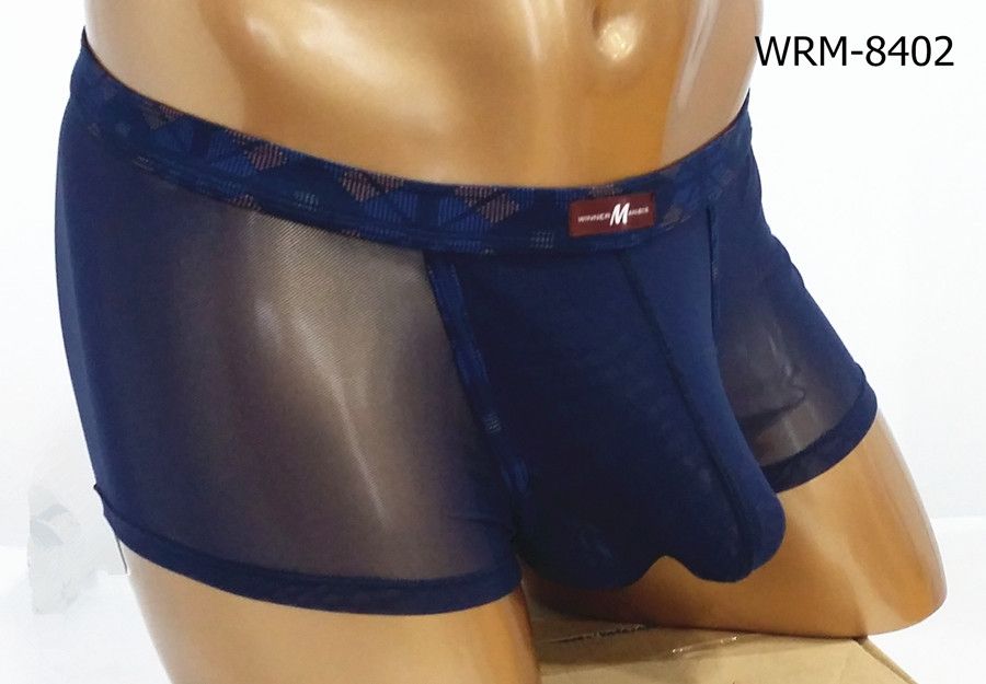 men's sexy patent boxer brief underwear