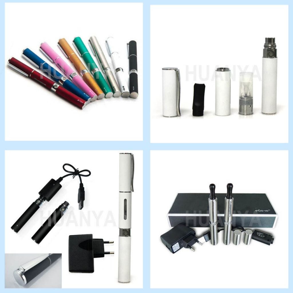 elegant apperance ego w atomizer e cigarette with different colors