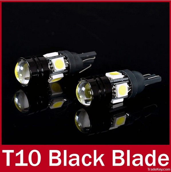 T10 LED W5W Car LED Auto Lamp 12V Light bulbs with Projector Lens for