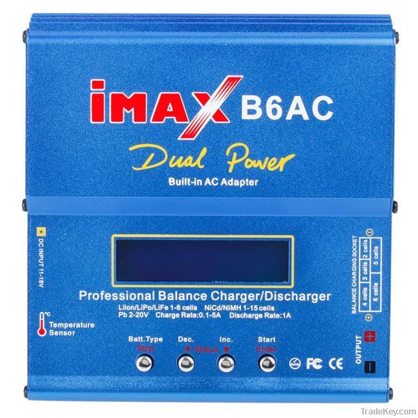 iMAX B6AC Dual Power Lipo NiMH RC Battery Balance Charger Discharger B