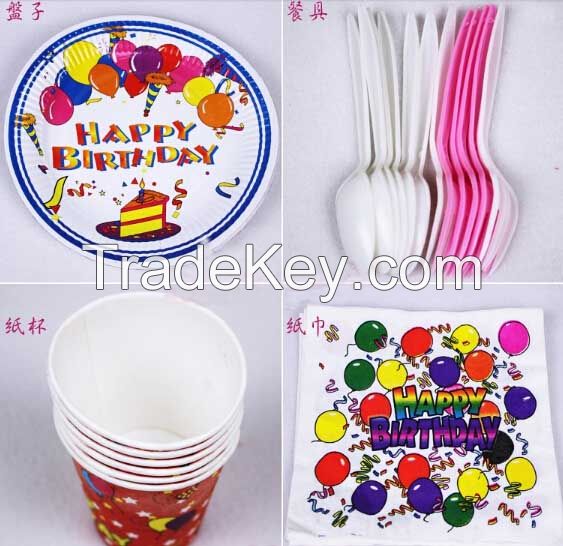 Children's birthday party supplies  The site layout and decoration