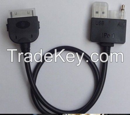 AUX AUDIO USB 3.5mm INPUT CABLE AUX +USB Input Cable Interface