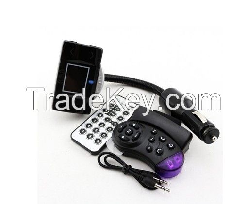 Bluetooth Car Kit speakerphone can card MP3 with steering wheel remote