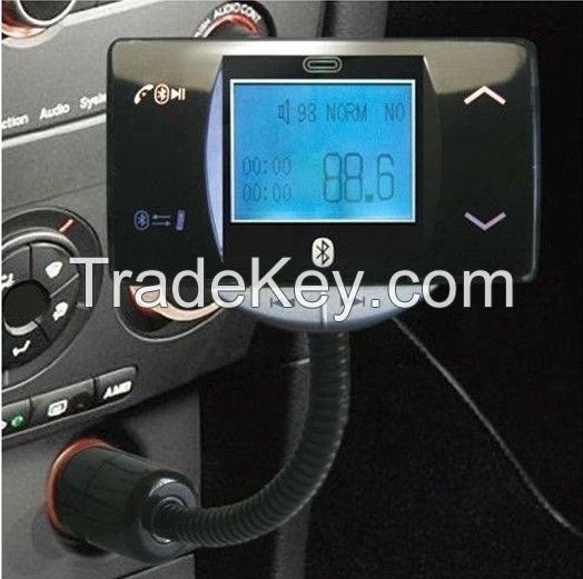 Bluetooth Car Kit speakerphone can card MP3 with steering wheel remote