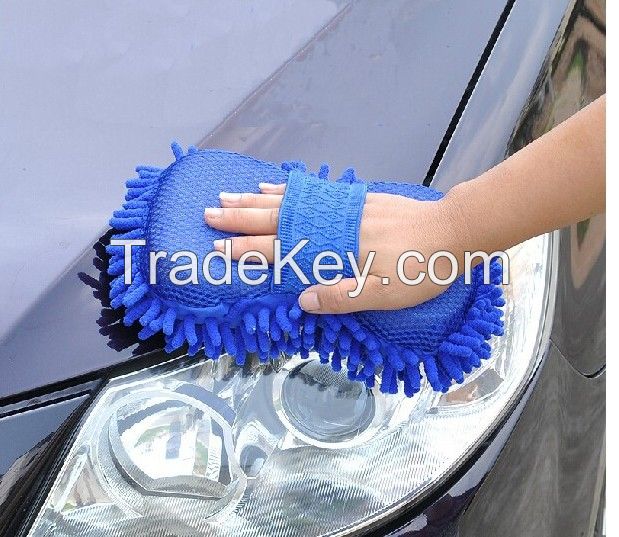 utility Chenille clean sponge cloth, Car cleaning mitt