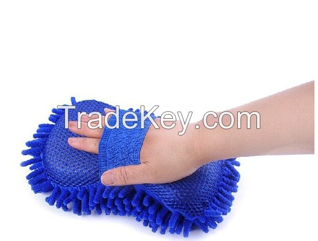 utility Chenille clean sponge cloth, Car cleaning mitt