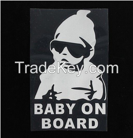 Cool Baby on Board Car Sticker  Decal Children