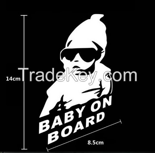 Cool Baby on Board Car Sticker  Decal Children