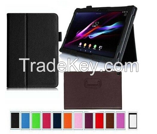 PU Leather Case Stand Magnetic Folio Cover