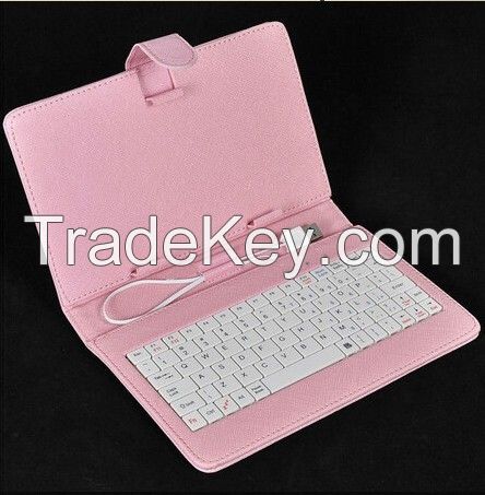 USB Keyboard Case Leather Stand Cover Case for 7 inch MID Tablet PD