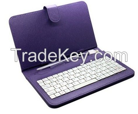 USB Keyboard Case Leather Stand Cover Case for 7 inch MID Tablet PD