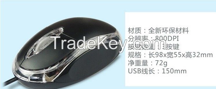 mouse In line with European standards FCC CE Small Optical Mouse