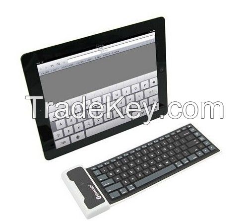 Roll Folding Silicone Wireless Flexible Bluetooth Mini Keyboard