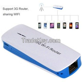 3G Wireless MiFi WiFi USB Broadband Hotspot Router & 1800mAh Charger