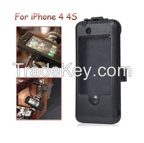 Waterproof case holder on bike for iPhone 4/4S Bicycle holder