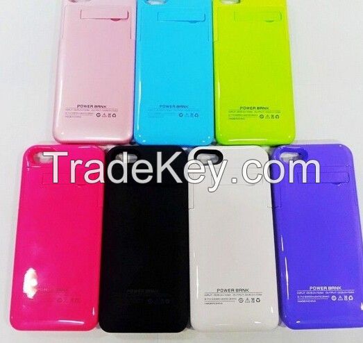 2200mAh Pack Power Bank Back Up External Backup Battery Cover Case