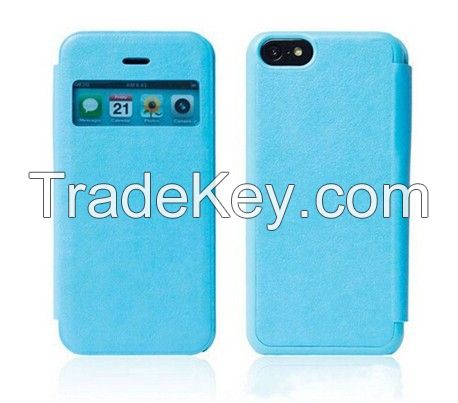 For iPhone 5C Luxury PU Leather Case Protective Flip Case Cover