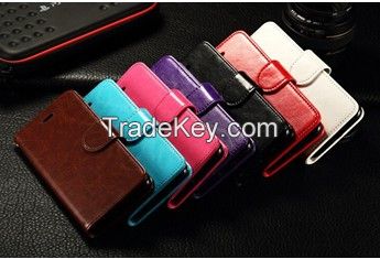 Luxury Wallet Stand PU Leather Case With Card Holder