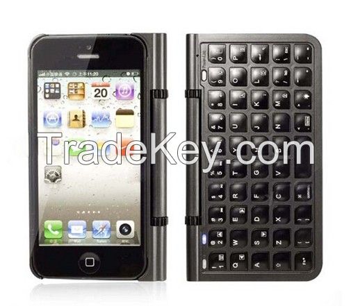 Ultra Thin Slide Out Wireless 360 Rotation Bluetooth Keyboard Case