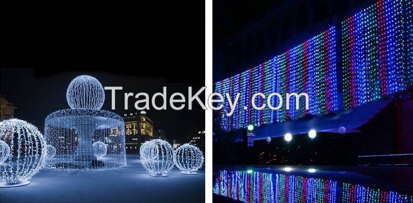 LED Curtain Icicle String Lights 1000 LEDs 10*3M