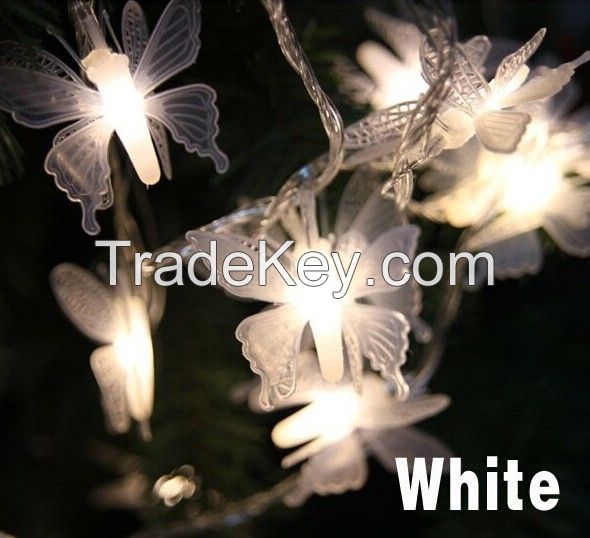 LED String Lights 10M Butterfly 80 LEDs 110V or 220~240V