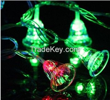 110V or 220~240V 10M 80 LED Lights String Christmas Bell LED Light