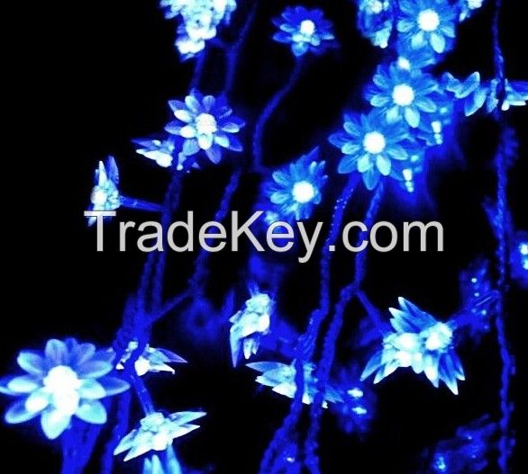 Flower LED String Light 10M 80pcs Lotus LED Lighting