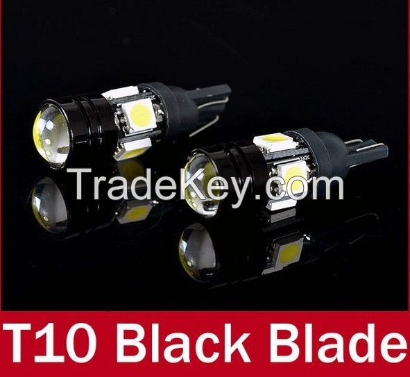T10 LED W5W Car LED Auto Lamp 12V Light bulbs with Projector Lens