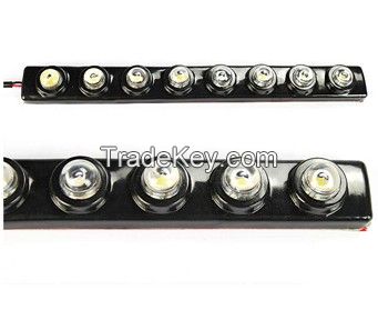 Car DIY 6 LED DRL Driving Daytime Running Light Bar Soft Head Lamp