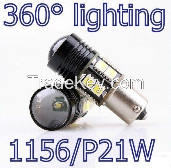 1156/P21W 12w BLACK BLADE 360 DEGREE LIGHTING LED
