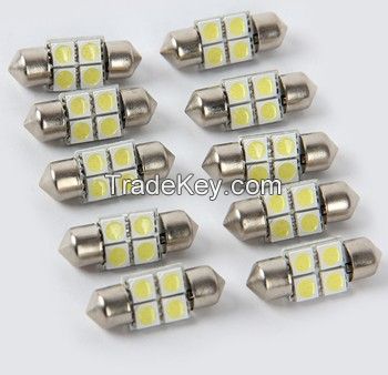 Double pointed the Car reading light 31mm 5050 4 SMD LED Festoon Dome