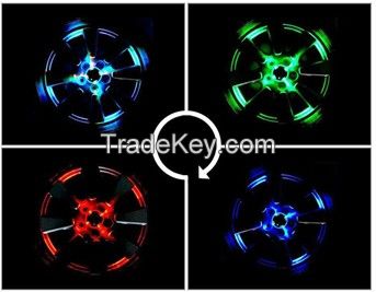 Auto Colorful RGB Waterproof flash Glare Car Solar Power energy Light