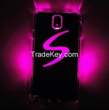 New arrival LED LCD Color Changed Sense Flash Light Case Cover