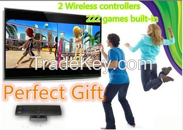 Sports Body motion tv video games console player with 2 wireless co