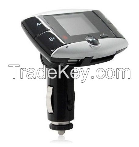 1.5" LCD Car Kit MP3 Bluetooth Player FM Transmitter Modulator SD MMC