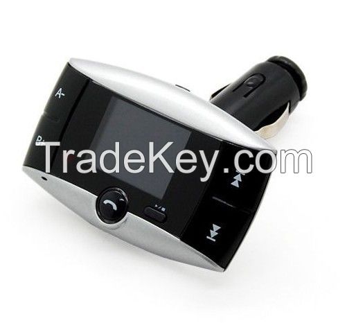 1.5" LCD Car Kit MP3 Bluetooth Player FM Transmitter Modulator SD MMC