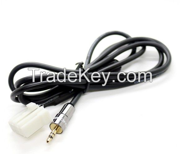 Anti-jamming Aux Cable Audio Cable Adapter 3.5MM Gold Plate