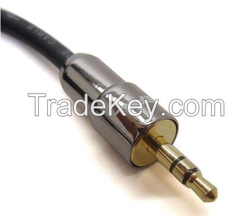 Aux MP3 Cable Audio Cable Adapter 3.5MM Gold Plate