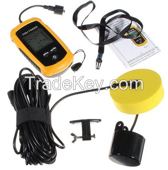 100M Portable LCD Display Sonar Sensor Fish Finder