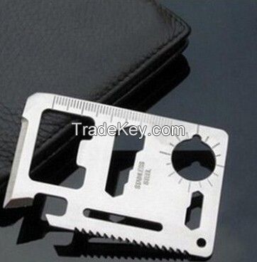 Pocket Mini 11 in 1 Multi Credit Card Knife Outdoor Tool
