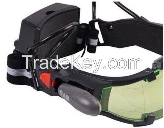 Portable Anti-Slip Binocular Night Vision Goggle With Flip-Out Lights