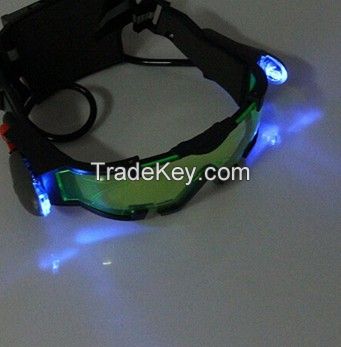 Portable Anti-Slip Binocular Night Vision Goggle With Flip-Out Lights