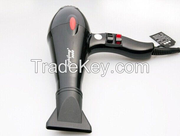 Household Appliances 220V 2000W Powerful High Quality Black Hairdryer