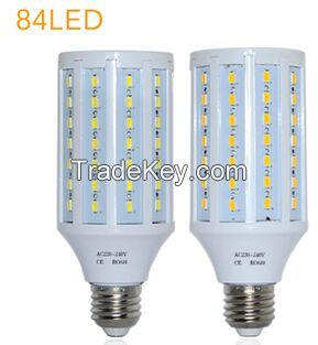 AC 220V 240V 25W E27 84 LED lamps High Lumen 5730 SMD Corn Bulb Pendan
